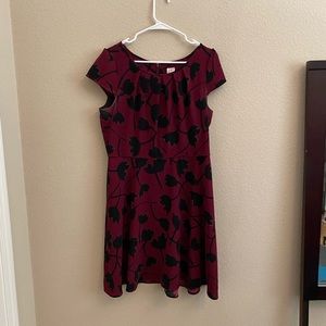 Ann Taylor Loft burgundy dress